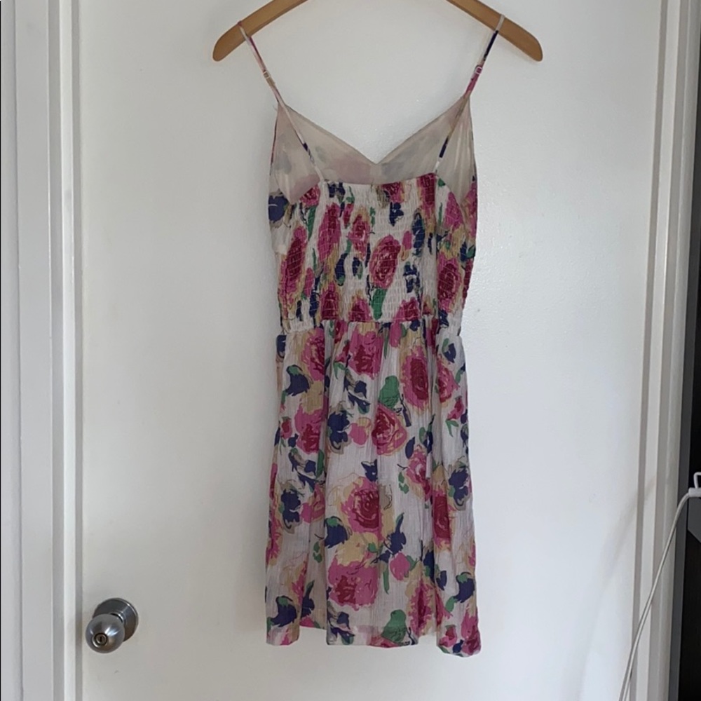 FLORAL SILK LIKE DRESS - Picture 4 of 5